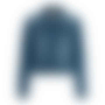 Stempeln der Denim-Jacke mit Blue-20111235 gestempelt