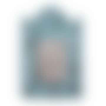 Frame di foto 5x8 cm Frame di rettangolo blu polyresina