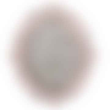 Fotorahmen 12x15 cm hellrosa Polyresinblüten Ovaler Bilderrahmen