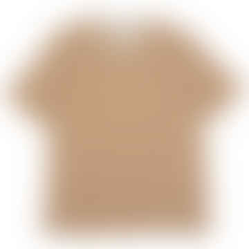 Klassische Streifen -T -Shirt Ocker / Ecru