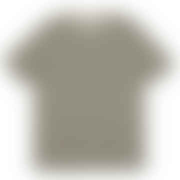 Klassische Streifen -T -Shirt Olive / Ecru