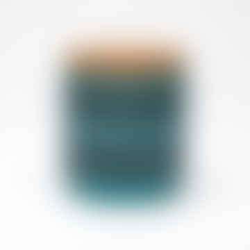 X jarro de almacenamiento Hornsea backgammon verde azulado