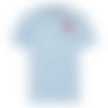 T -shirt del sole giapponese - placido blu