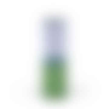 Vaso cilindro in viola e verde
