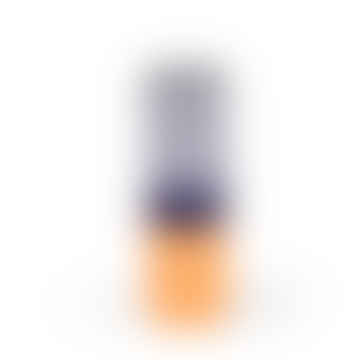 Vaso cilindro grande in viola pallido e arancione