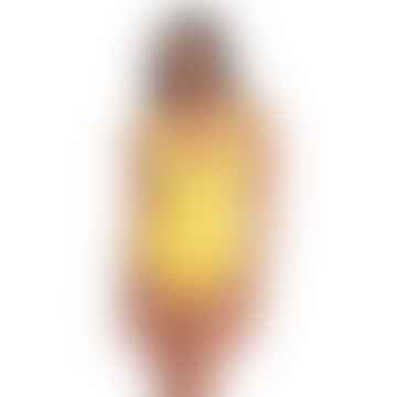 Ralph Lauren Beach Club Swimsuit In Yellow