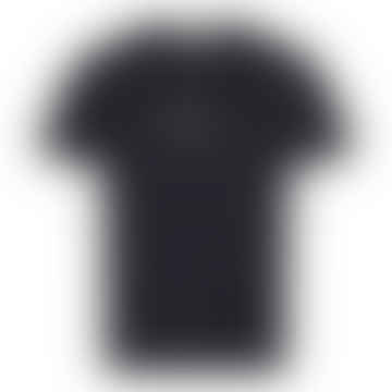 Johannes Chain Stitch T-shirt - Dark Navy
