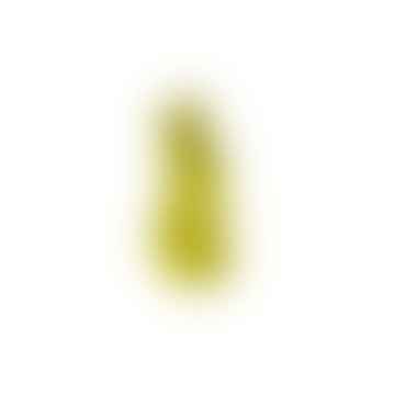 Lapin en jaune au citron vert vif avec un arc