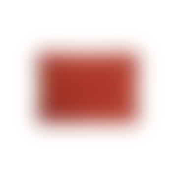 Couvercle de coussin en coton texturé rouge rouille, 60 x 40 cm