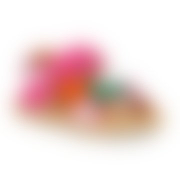 : Ke Flash Verstellbarer Klettverschluss Mädchen Sommersandalen - rosa Leder