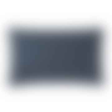 Klassische Kissenbedeckung 40x60 cm in Mitternachtsblau in 50% Alpaka & 40% Schafwolle