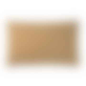 Klassische Kissenbedeckung 40x60 cm in gelbem Ocker in 50% Alpaka & 40% Schafwolle