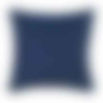 Copertura classica cuscino 50x50 cm in blu scuro in alpaca al 50% e lana di pecora 40%