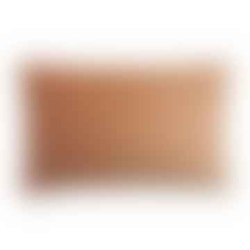 Horizon Kissenbedeckung 40x60 cm in Terrakotta in 50% Alpaka & 40% Schafwolle