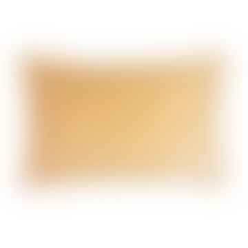 Horizon -Kissenbedeckung 40x60 cm in gelbem Ocker in 50% Alpaka & 40% Schafwolle