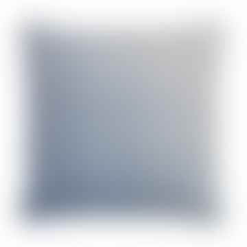 Horizon -Kissenabdeckung 50x50 cm in Mitternachtsblau in 50% Alpaka & 40% Schafwolle