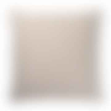 Copertura del cuscino Dahlia 50x50 cm in grigio chiaro in cotone organico all'80% e lino 20%