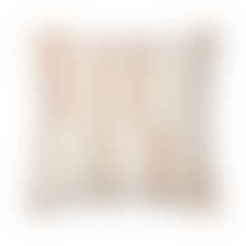 Copertina di cuscino di lyme 50x50 cm in beige in cotone organico al 100%