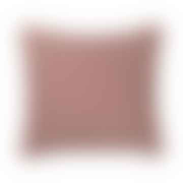 COUVERTURE DE COUCHION DE THYME 50 x 50 cm en rouge rouillé dans un coton 100% biologique