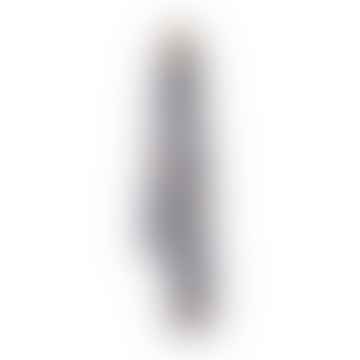 Sciarpa di Londra in grigio/blu/arrugginito 30x160 cm in lana alpaca al 100%