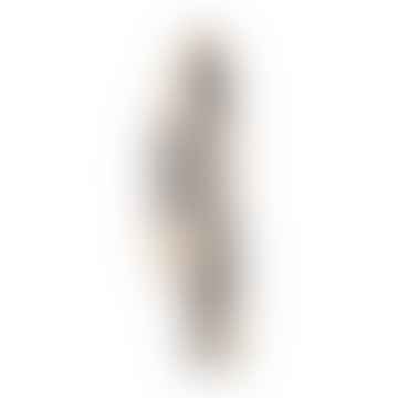Praga Sciarpa in beige/grigio scuro 50x180 cm in lana alpaca superfina al 100%