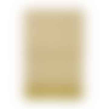 Striegas de color amarillo claro en 50% de alpaca y 40% de lana de oveja 130x200cm