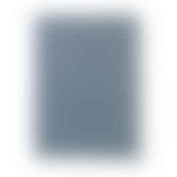 Thymianwurf in Blau in 100% Bio -Baumwolle 130 x 180 cm