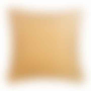 Horizon -Kissenbedeckung 50 x 50 cm in gelbem Ocker in 50% Alpaka & 40% Schafwolle