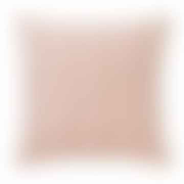 Cubierta de cojín Dahlia 50x50 cm en rosa en algodón orgánico 80% y 20% de lino