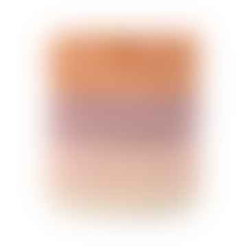 Safiri - Cesta de almacenamiento tejido de rayas naranja, rosa y morada - Medium