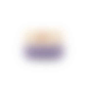 Jadala: Lavender Colour Block Woven Basket: XS / Purple / Colour Block