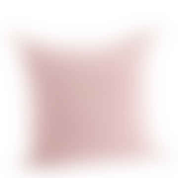 Couvre-coussin en coton lavé - rose poussiéreuse