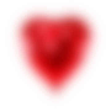 Coeur de ballon en papier d'aluminium, rouge - 45 cm