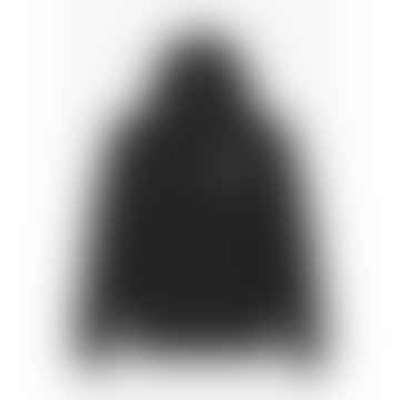 Herren kleiner Bogen -Logo Popover Hoodie in Schwarz