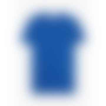 T-shirt di cotone pima da uomo in blu