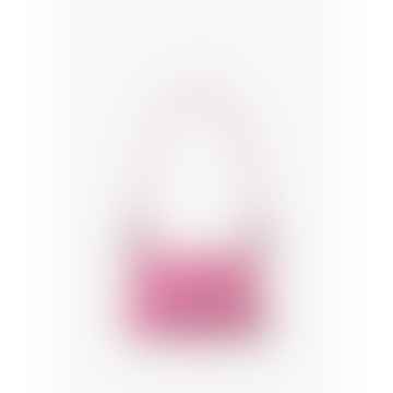 Damen kleiner Haselnussleder -Umhängetasche im rosa Patent