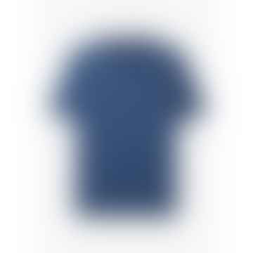 T-shirt zébré masculin en bleu