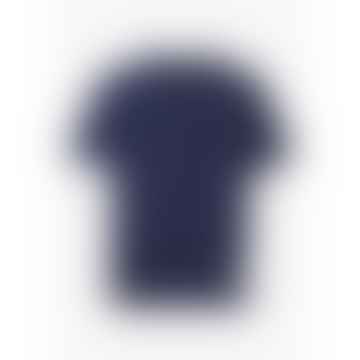 T-shirt a maniche corte con stampa da uomo in blu scuro