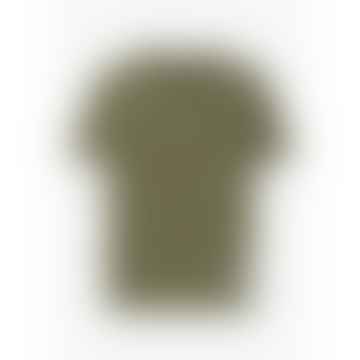 Mens Print Short Sleeve T-shirt In Light Military