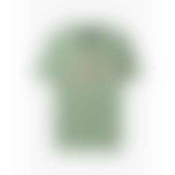 Camiseta de logotipo de Mens Camo Arch en verde