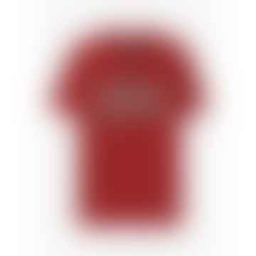 Camiseta de logotipo de arco de camuflaje masculino en rojo