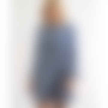 Louche - Mini Vestido Megann Sleat Garfo - Líneas diagonales azules