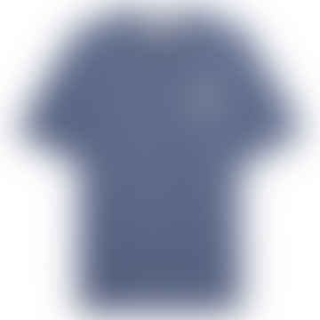 Sun Bathing Emilio Graphic T-shirt - Slate Blue