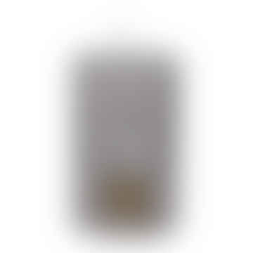 8 x 5 cm Candela del pilastro rustico grigio in pelle scamosciata