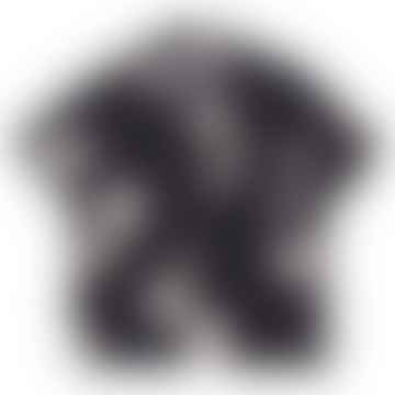 Weiches Kragenhemd - schwarzer Ecru Punkt