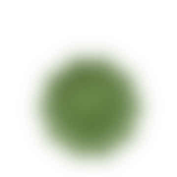 Placa de postre de hoja de Bordallo en verde