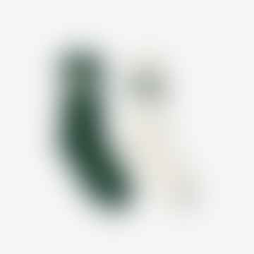 Teschi unisex verdi / bianchi di scogliera con strisce di contrasto