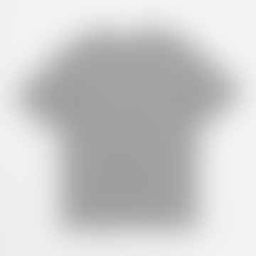 T-shirt mince de base en coton biologique en gris clair