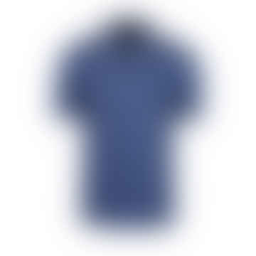 Boss - Penrose 38 Open Blue Slim Fit Mercerised Cotton Polo Shirt 50469360 479