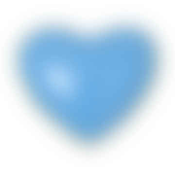 Lulu1024 Orecchini a bottone Love U in azzurro